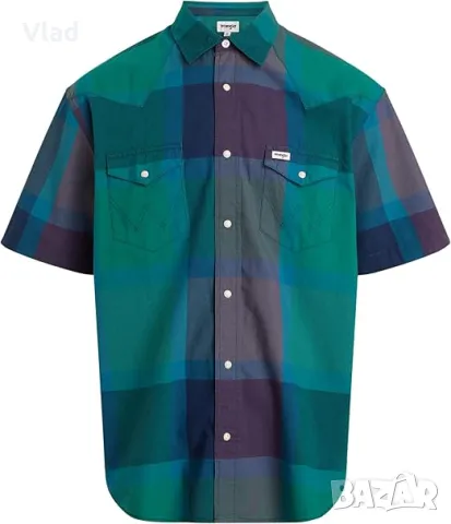Мъжка риза с къси ръкави, снимка 2 - Ризи - 49958857