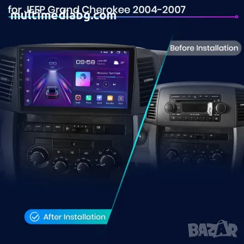 Jeep Grand Cherokee 2004-2007 Мултимедия Навигация Android, снимка 2 - Аксесоари и консумативи - 50067915