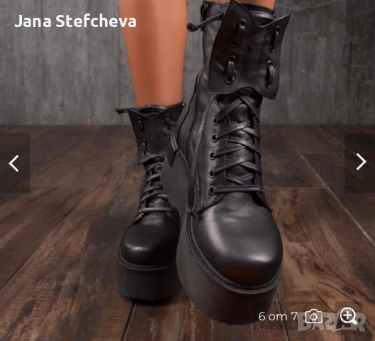 Боти естествена кожа, снимка 3 - Дамски боти - 53556084
