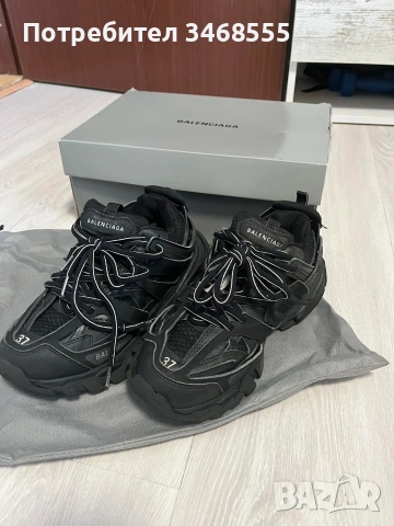 Черни маратонки на Balenciaga. , снимка 6 - Детски маратонки - 53211462