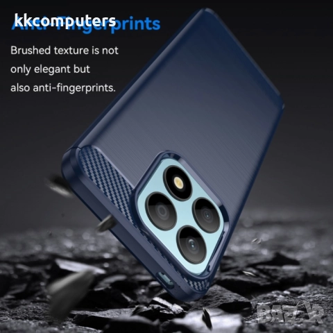 Huawei Honor X8a Удароустойчив Carbon Fiber Калъф и Протектор, снимка 6 - Калъфи, кейсове - 52506900