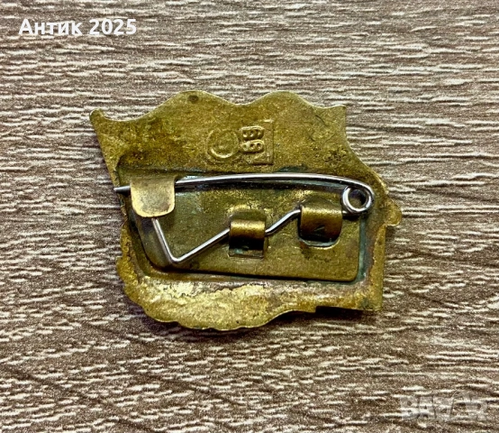 Съветска значка „За далечен поход“ ВМФ СССР, месинг, снимка 2 - Колекции - 53619356