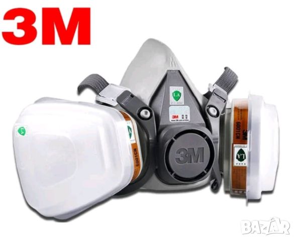 3М предпазна маска с филтри, снимка 1 - Други машини и части - 46404808