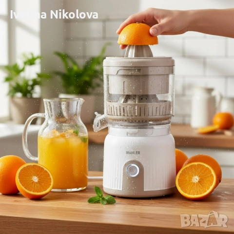 Цитрус Преса Muhler MJ-9022, 2 конуса, самоизстискваща система, снимка 5 - Сокоизстисквачки и цитрус преси - 53646868