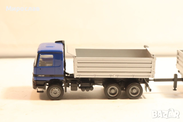 HERPA H0 1/87 MERCEDES ACTROS КАМИОН САМОСВАЛ МОДЕЛ, снимка 2 - Колекции - 54216192