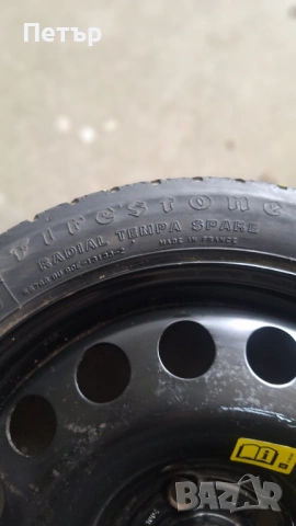 Резервна Гума Патерица за ОПЕЛ  5х110х65.1-16 цола, снимка 5 - Гуми и джанти - 53198275