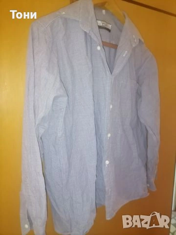 Нова Мъжка Риза с Яка и Дълъг Ръкав М, снимка 4 - Ризи - 53728891