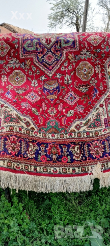 Ръчно тъкан вълнен Ирански килим.Антика за ценители , снимка 4 - Килими - 45039918