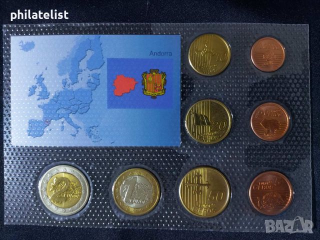 Пробен Евро сет - Андора 2006 от 8 монети, снимка 3 - Нумизматика и бонистика - 46463730