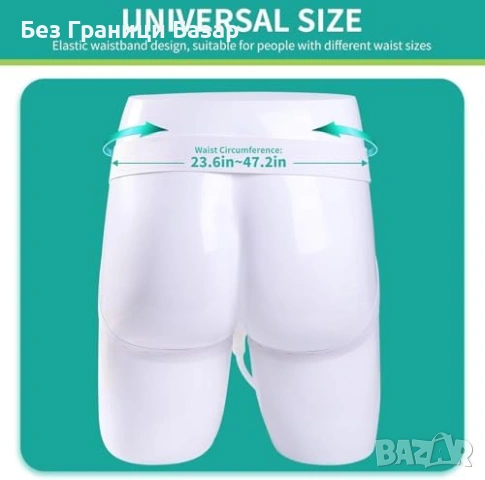 Нов Мъжки колектор за урина – силиконов катетър + панталон + торби, снимка 7 - Други - 53566949