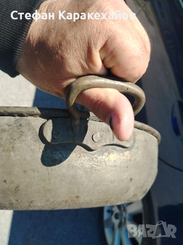 Стара бакърена тава. , снимка 7 - Антикварни и старинни предмети - 54246094