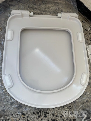 Тоалетна Седалка с Капак BS10i Универсална Бяла WC Седалка с Плавно Затваря, D-форма!, снимка 4 - Други стоки за дома - 53697114