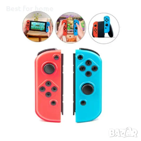 Nintendo Switch Joy-Con (комплект контролери) синьо/червено, снимка 3 - Аксесоари - 46952126