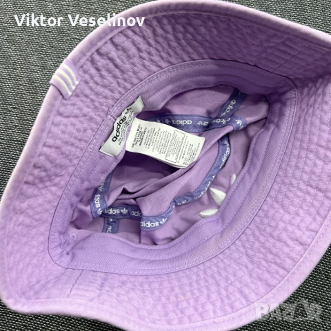 Adidas Шапка Идиотка Лилава One Size Bucket Hat Trefoil, снимка 5 - Шапки - 53906286