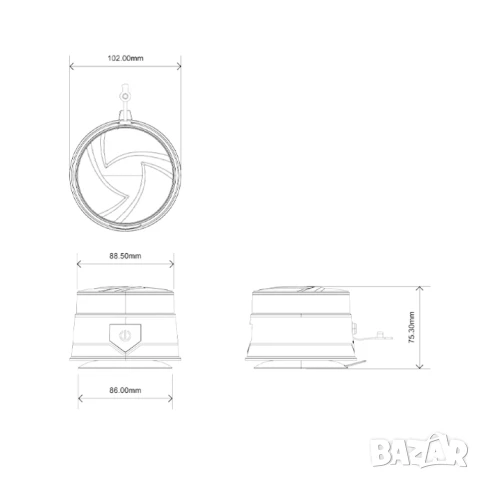 LED сигнална лампа с дистанционно, снимка 6 - Аксесоари и консумативи - 51319255
