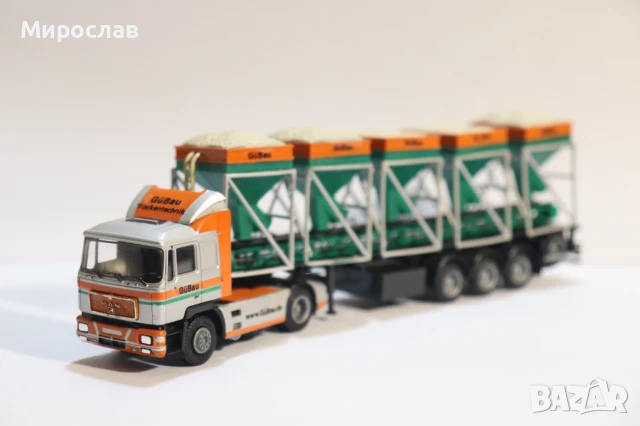 HERPA 1:87 H0 MAN ТИР КАМИОН ИГРАЧКА КОЛИЧКА МОДЕЛ, снимка 15 - Колекции - 50767219