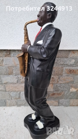 Статуедка афроамерикански джаз музиканти, снимка 6 - Други стоки за дома - 52514501