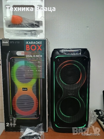 Чисто нова акумулаторна караоке тонколона Brodu BTS 2109. , снимка 3 - Тонколони - 53816971