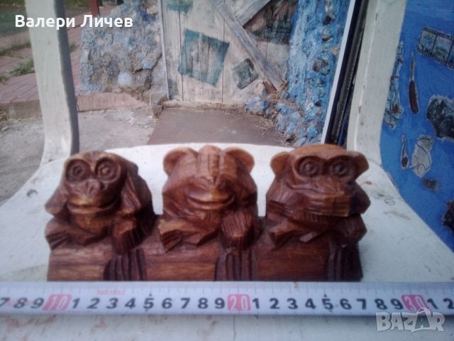 Трите маймуни , снимка 1 - Статуетки - 46323639