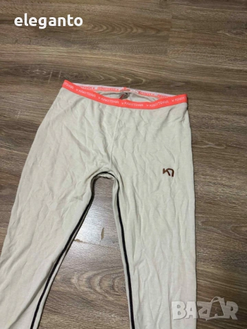 Дамско ! Kari Traa Lokke  100% MERINO WOOL Base Layer Thermal Pant's , L размер, снимка 4 - Клинове - 53029391