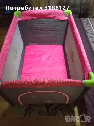 Преносимо детско сгъваемо легло и матрак, снимка 3 - Кошарки - 45119424