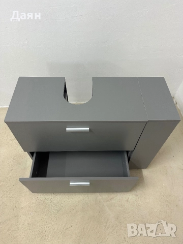 Шкаф за баня за мивка VASAGLE, снимка 4 - Шкафове - 52625196