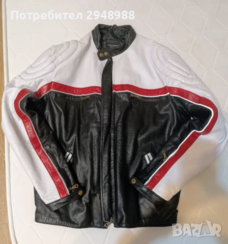Мъжко кожено яке /рокерско/, снимка 4 - Якета - 51278210