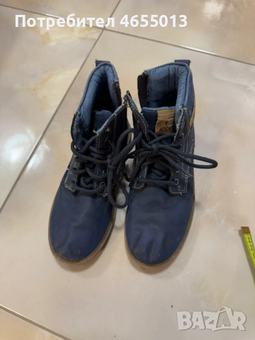 ПОДАРЯВАМ - Детски тъмно сини боти Номер-32 Стелка - 21см.