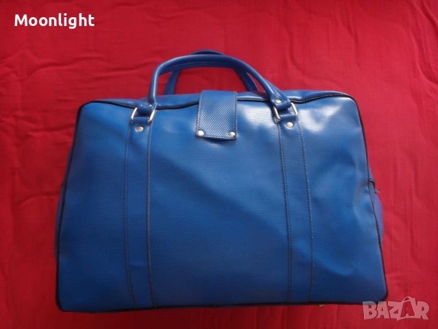 Антики - 2 големи ретро кожени сака / пътни чанти винтидж, снимка 3 - Сакове - 53232729