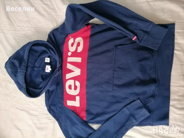 Суичър, худи Levi's, M, снимка 8 - Спортни дрехи, екипи - 47329206