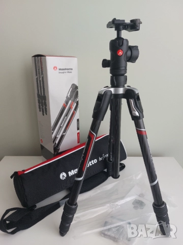 Чисто нов карбонов статив Manfrotto Advanced MKBFRTC4-BH , снимка 7 - Чанти, стативи, аксесоари - 52249724