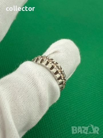 Дизайнерски сребърен пръстен с естествени камъни. №7637, снимка 8 - Пръстени - 52502579
