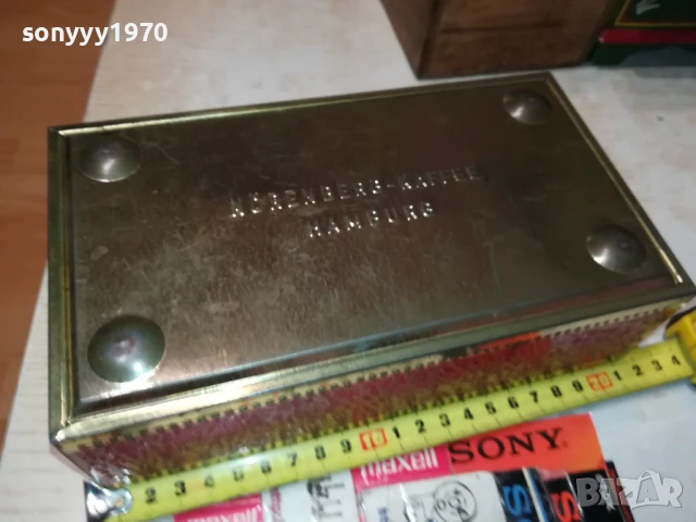 HAMBURG-МЕТАЛНА КУТИЯ ОТ ГЕРМАНИЯ 1708251855, снимка 7 - Антикварни и старинни предмети - 51395135