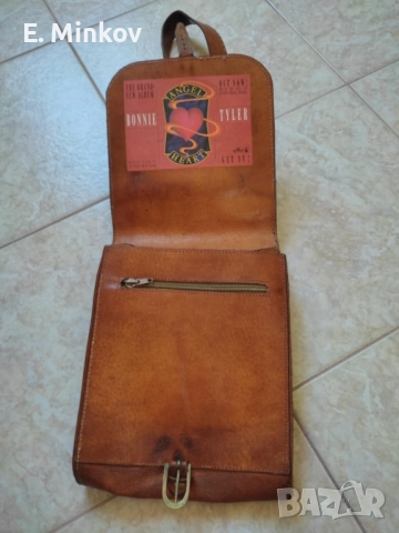 Мъжка кожена ретро чанта, снимка 2 - Портфейли, портмонета - 51509381