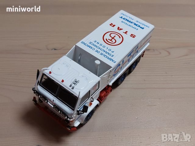 STAR 266 DAKAR 1988 - мащаб 1:43 на DeAgostini моделът е нов в блистер, снимка 7 - Колекции - 45685328