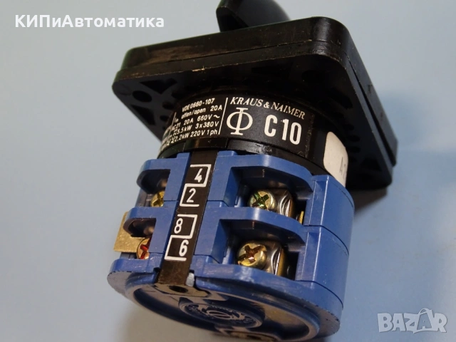 ключ ПЕП C10 Kraus& Naimer A231 Rotari Switch 10A 380V 4-позиции, снимка 5 - Резервни части за машини - 54218717