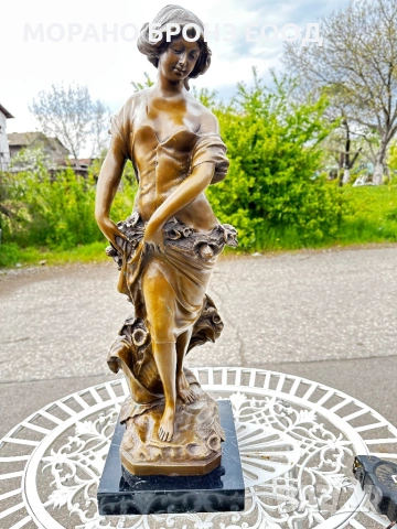 Масивна бронзова статуя 67 см, 18 кг – Огюст Моро (Auguste Moreau) | Шедьовър