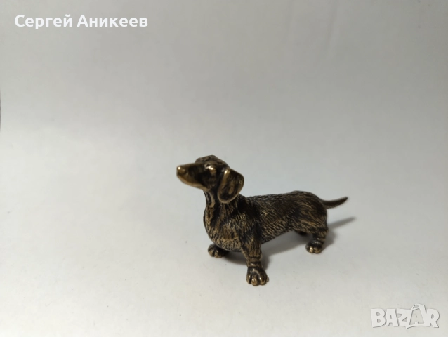 Бронзова статуетка "Кученце", снимка 4 - Колекции - 46681522