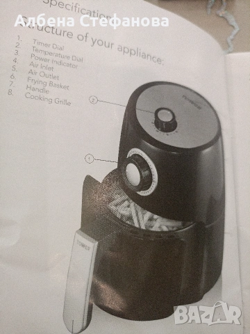 TOWER air fryer , снимка 2 - Фритюрници - 53926980