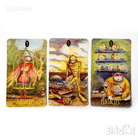 Таро: Boo Tarot & The Nightmare Before Christmas & Shadowland Tarot, снимка 6 - Карти за игра - 45388993