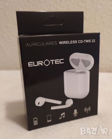 Слушалки Eurotec TWS22 Bluetooth TWS Бели, снимка 2 - Безжични слушалки - 46400672