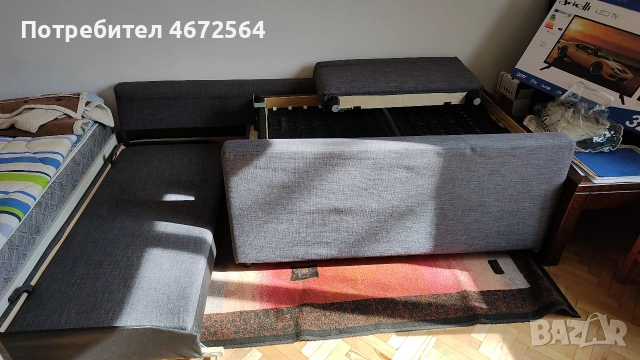 Ъглов разтегателен диван с ракла Икеа , снимка 17 - Дивани и мека мебел - 53347743