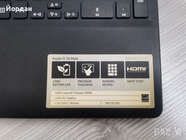 Acer Aspire E 15 ES1-512, снимка 2 - Лаптопи за дома - 52652782