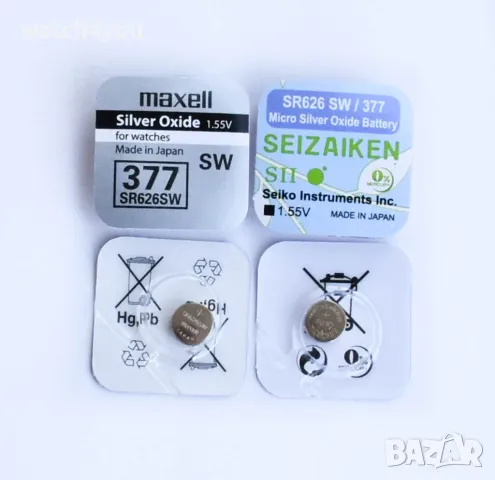 БАТЕРИЯ ЗА ЧАСОВНИК 1.55V СРЕБЪРНО-ОКСИДНА ТЕХНОЛОГИЯ БАТЕРИИ ЗА ЧАСОВНИЦИ AG LR SR SW CR 626 926, снимка 17 - Други - 40813446