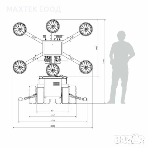 Електрически вакуумен робот UPLIFTER GW625 HIGHLIFTER, снимка 8 - Други машини и части - 45670228