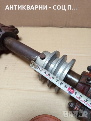 Соц Стар Вал За Циркуляр Машини Техника Тегло 11кг. Номер 582., снимка 11 - Антикварни и старинни предмети - 53168502