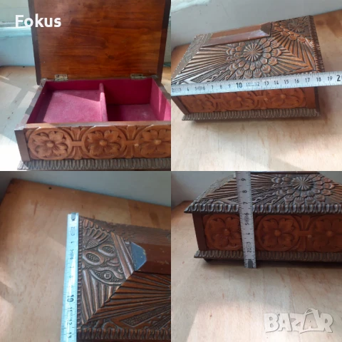 Антикварна музикална дървена кутия Шварцвалд - дърворезба, снимка 7 - Антикварни и старинни предмети - 51132109