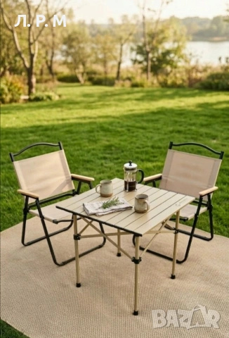 Комплект къмпинг маса и 2стола , снимка 1