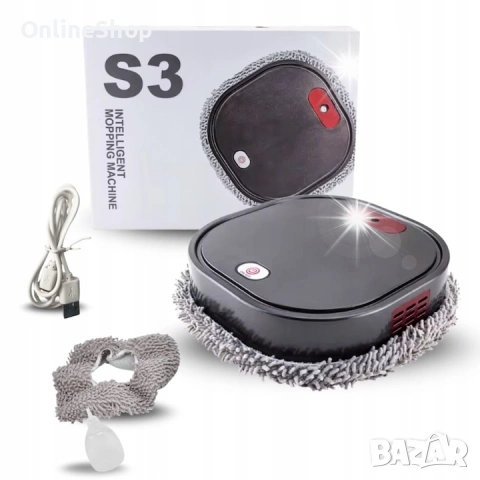 ПРОМО!!! Робот моп SmartMop Pro, 8 режима на почистване, 260x260x60mm, снимка 4 - Прахосмукачки - 53610933