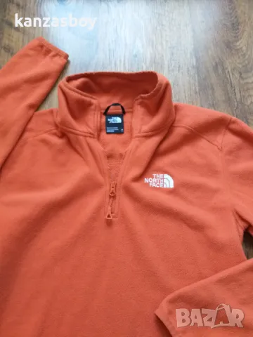 THE NORTH FACE -M 100 GLACIER 1/4 ZP - страхотен мъжки полар КАТО НОВ ХС, снимка 2 - Блузи - 48853902